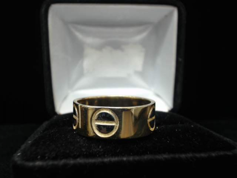 cartier style ring gold 14k jewelry fancy nail replica gold