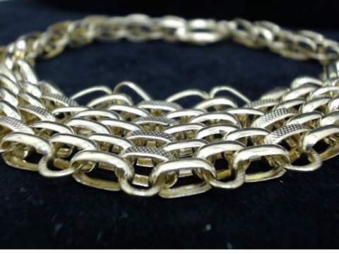 yellogold bracelet jewelry bangle knitted chained 