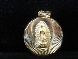 LASERCUT VIRGINMARY VIRGIN MARY 3TONE GOLD 14K